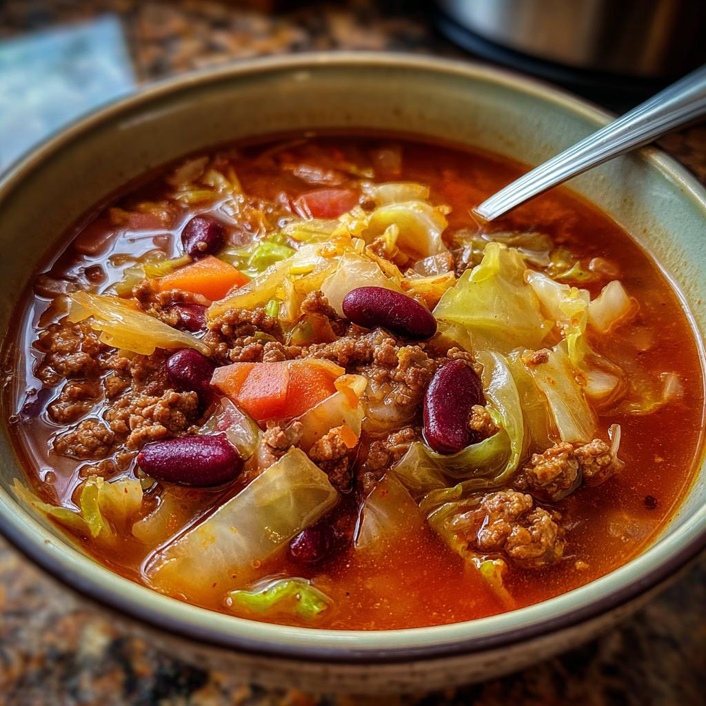 Hearty Cabbage Beef Soup: 5 Star Comfort 7 Cabbage Beef Soup - detail 3