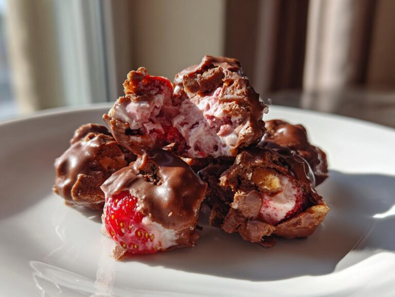 Chocolate Strawberry Yogurt Clusters