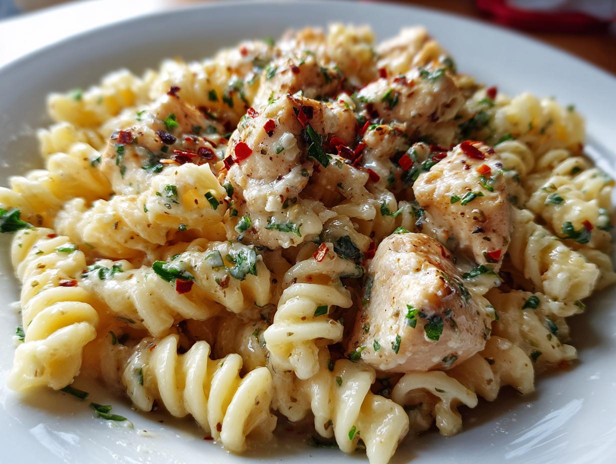 Creamy Garlic Parmesan Chicken Pasta