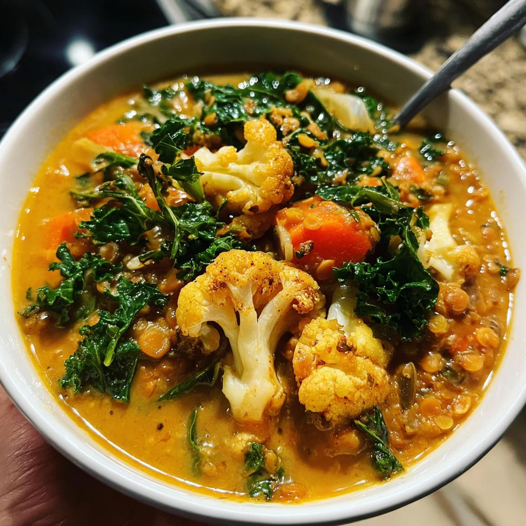 Curry Red Lentil Soup: 1 Pot Wonder 6 Curry Red Lentil Soup - detail 2