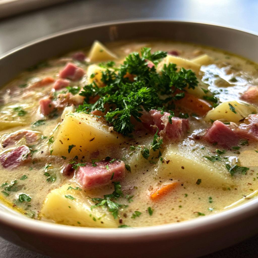Comforting Delicious chicken Ham Potato Soup 5 Delicious Ham and Potato Soup - detail 1