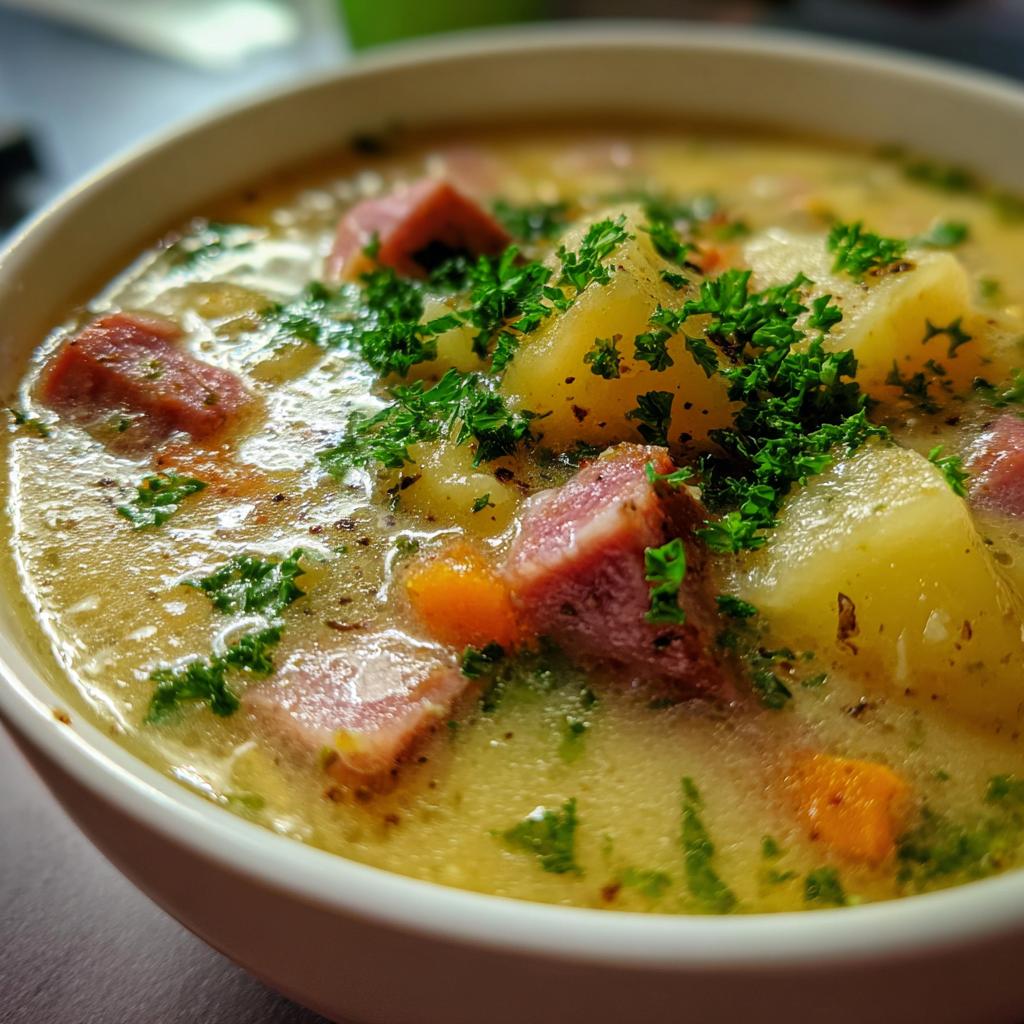 Comforting Delicious chicken Ham Potato Soup 7 Delicious Ham and Potato Soup - detail 3