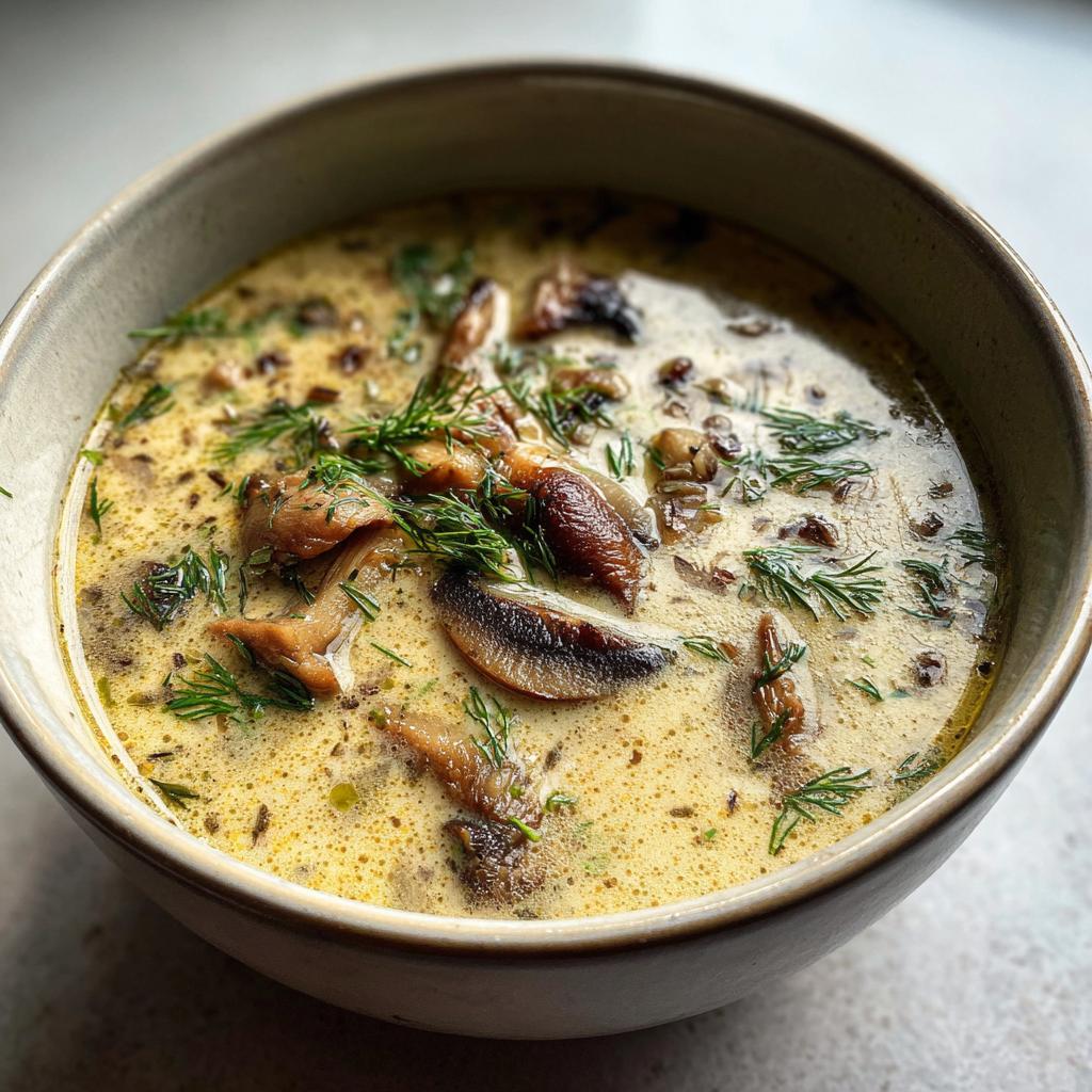 Hungarian Mushroom Soup - detail 1