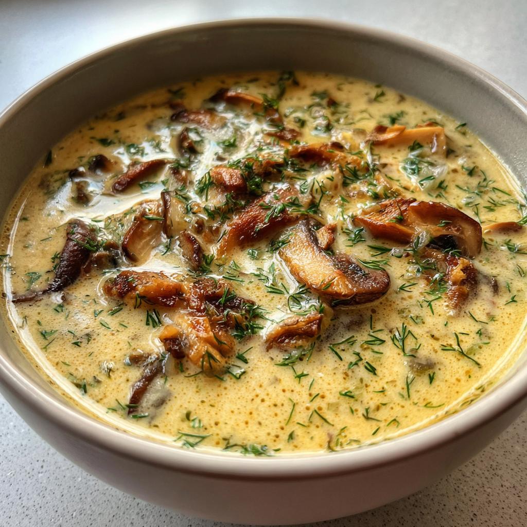 Hungarian Mushroom Soup - detail 2