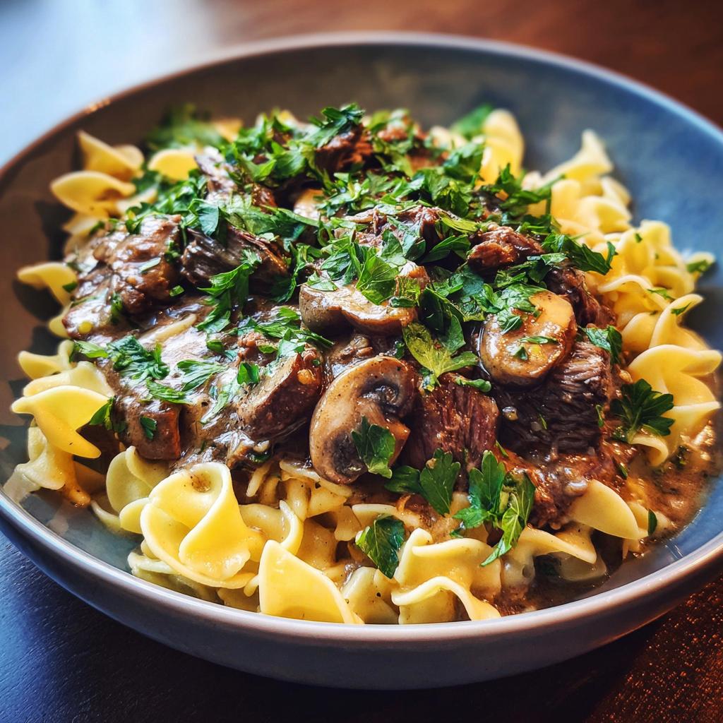Slow Cooker Beef Stroganoff - detail 1