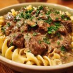Slow Cooker Beef Stroganoff