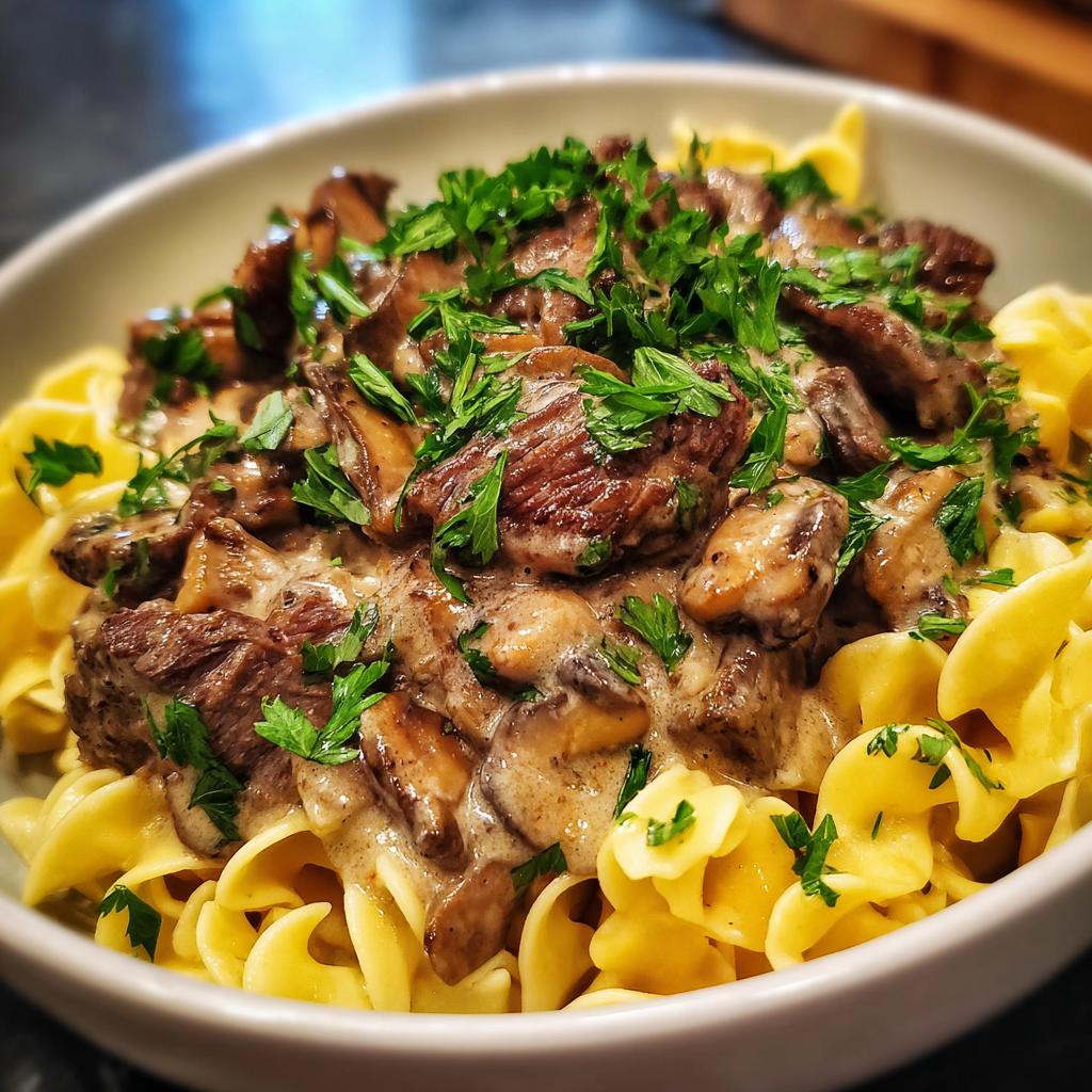 Slow Cooker Beef Stroganoff - detail 3
