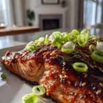 Slow Cooker Honey Garlic Glazed Salmon