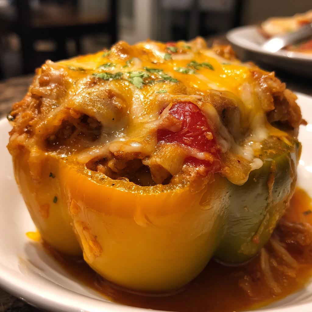 Slow Cooker Stuffed Bell Peppers - detail 1