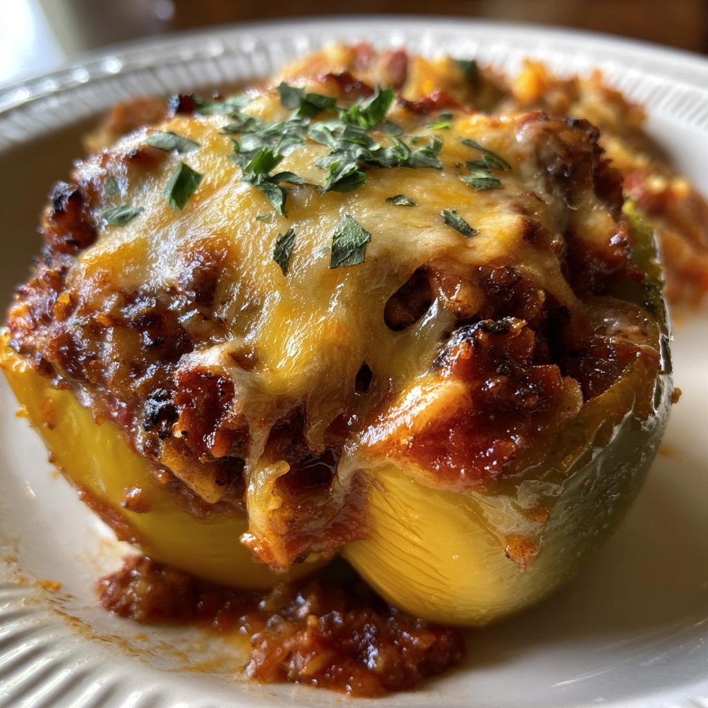 Slow Cooker Stuffed Bell Peppers - detail 2