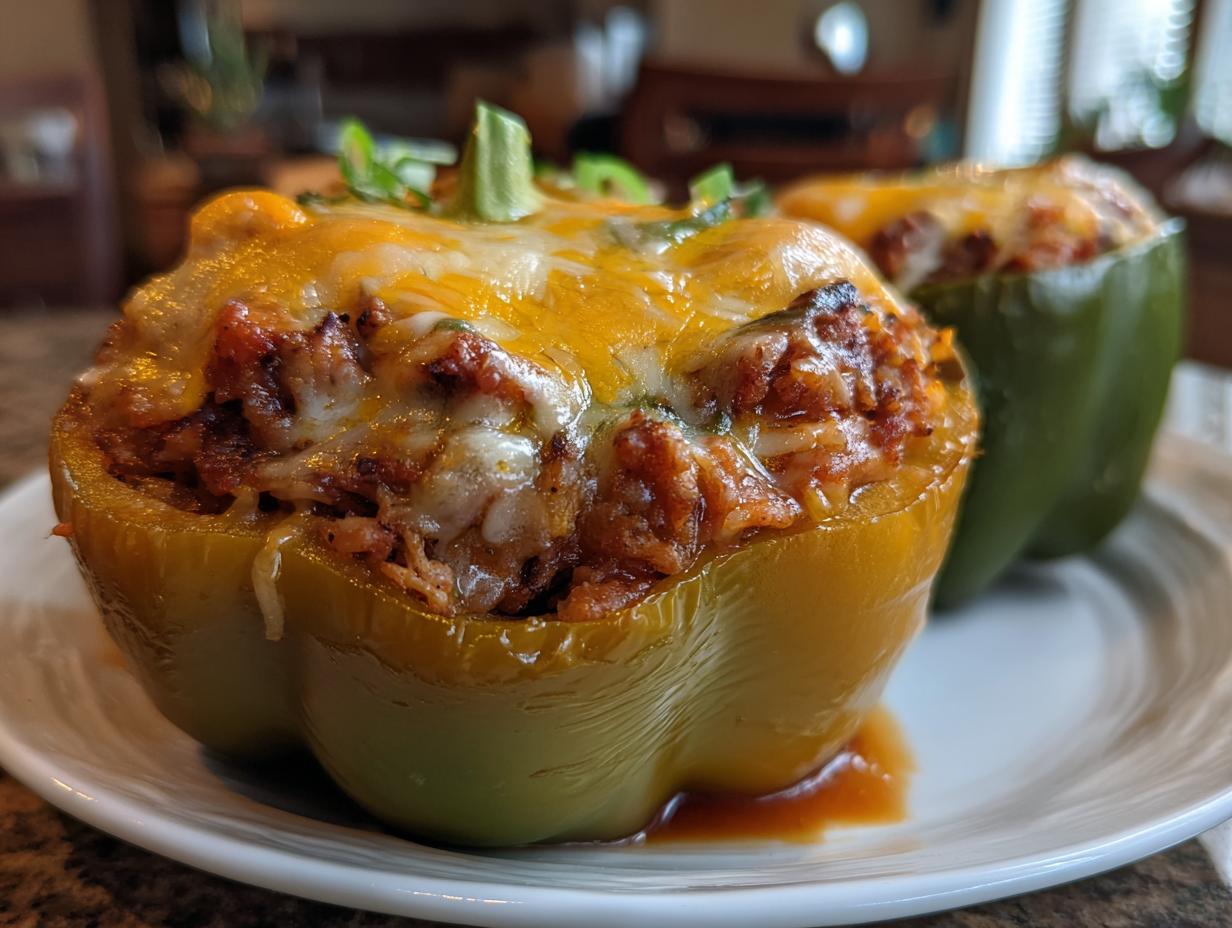 Slow Cooker Stuffed Peppers: 4 Easy Steps