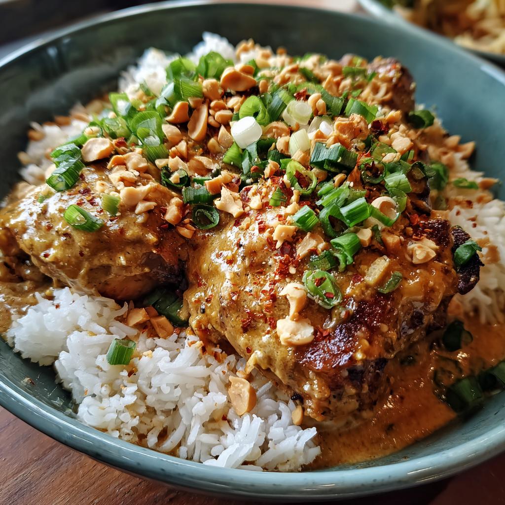Slow Cooker Thai Peanut Chicken - detail 1