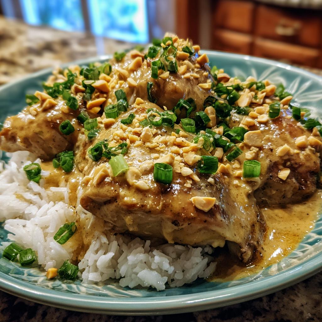 Slow Cooker Thai Peanut Chicken - detail 2
