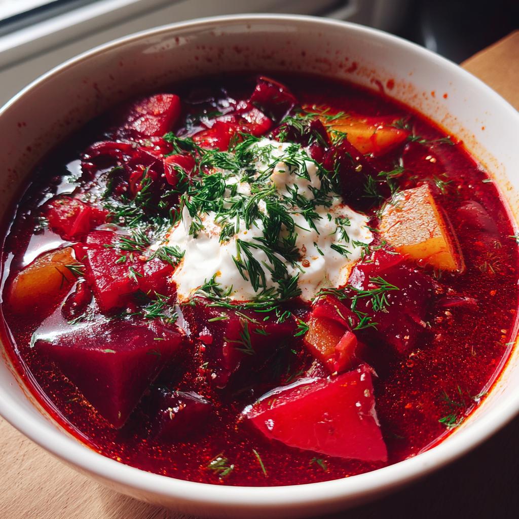 Ukrainian Red Borscht Soup: 1 Warm Hug 5 Ukrainian Red Borscht Soup - detail 1