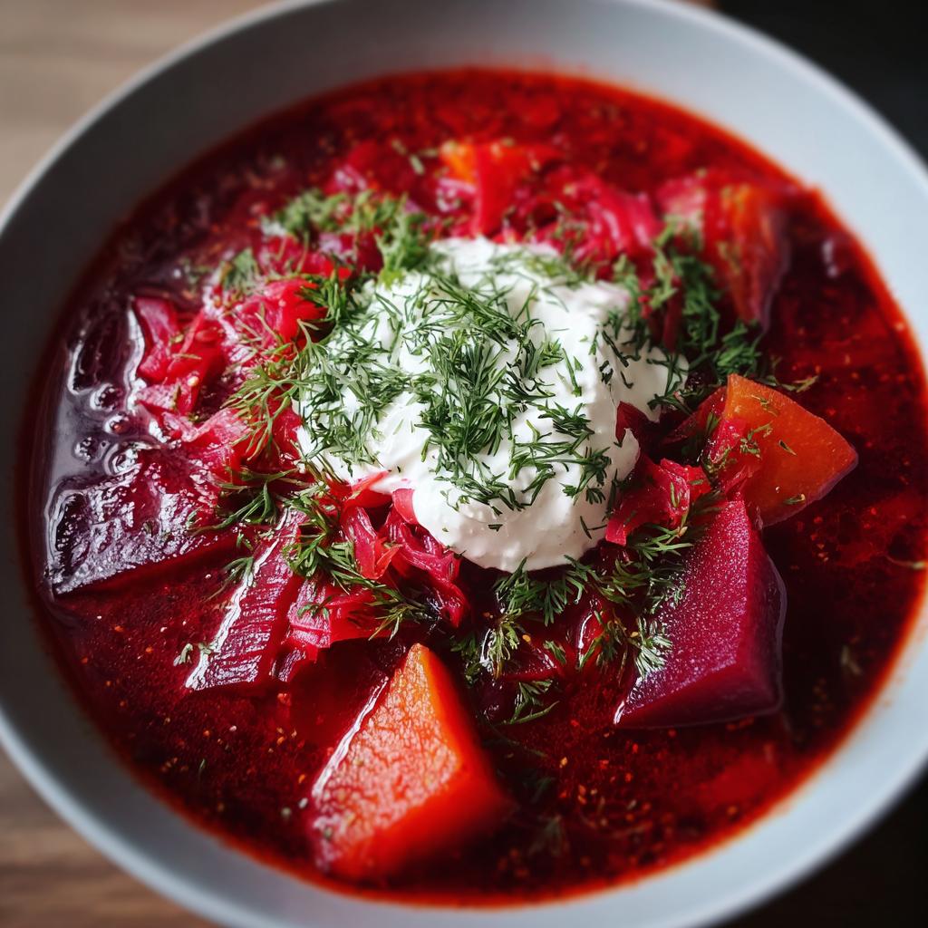 Ukrainian Red Borscht Soup: 1 Warm Hug 7 Ukrainian Red Borscht Soup - detail 3