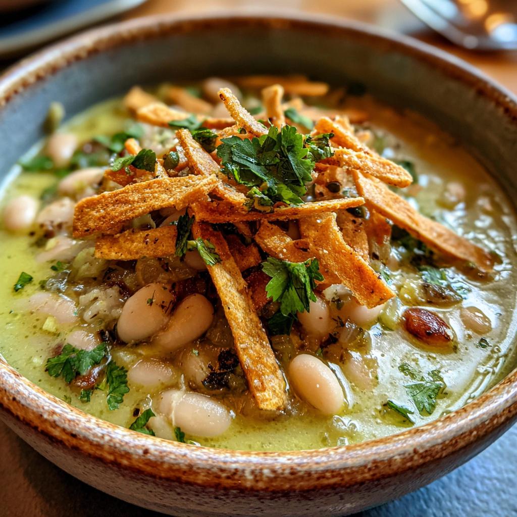 White Bean Tomatillo Soup: Cozy flavor 7 White Bean and Tomatillo Soup - detail 3
