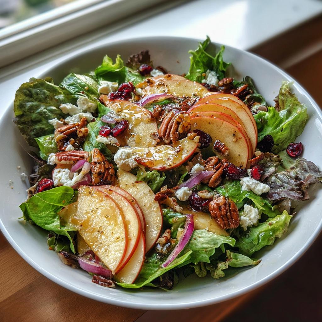 Autumn Harvest Honeycrisp Apple & Feta Salad 4 Autumn Harvest Honeycrisp Apple and Feta Salad - detail 1
