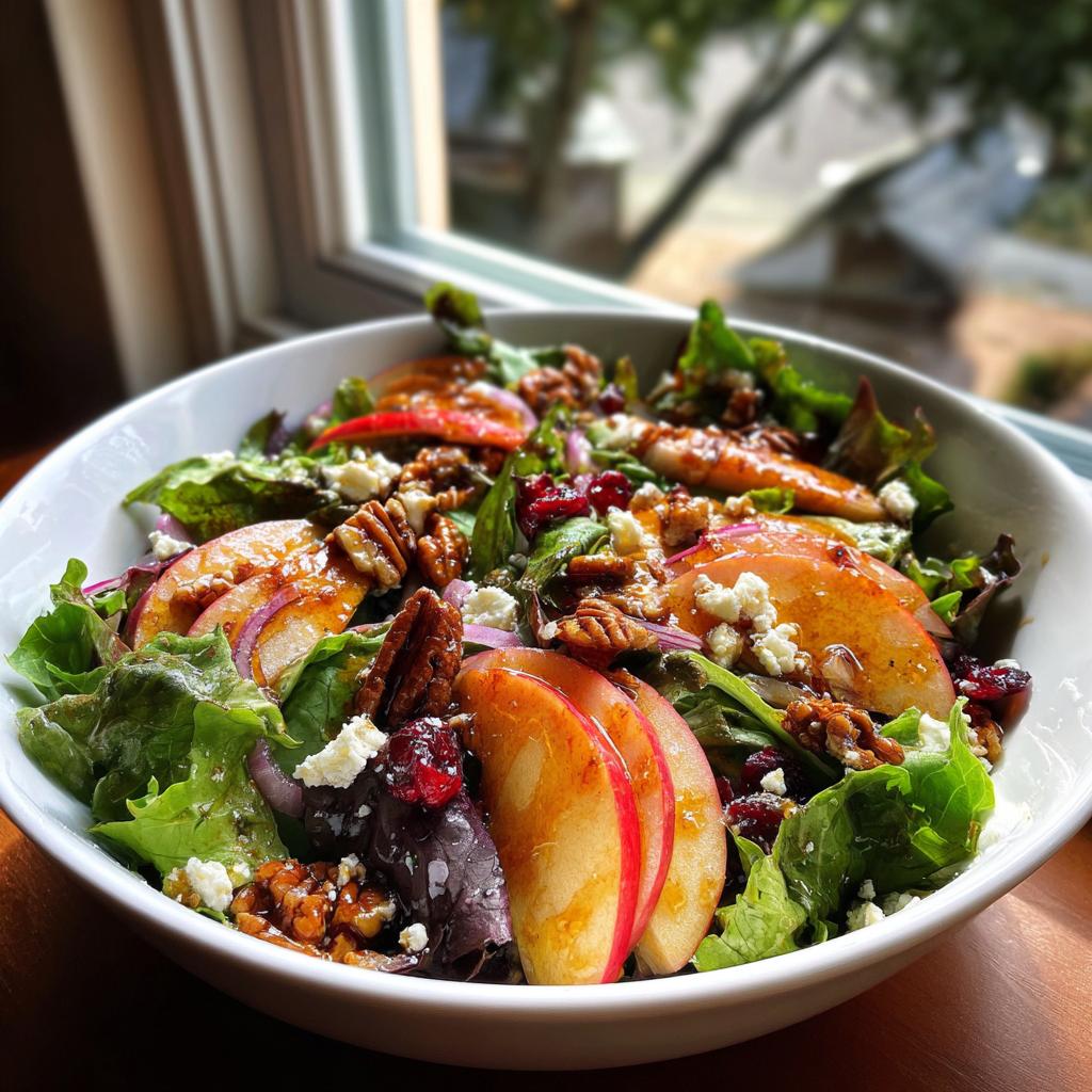 Autumn Harvest Honeycrisp Apple & Feta Salad 5 Autumn Harvest Honeycrisp Apple and Feta Salad - detail 2