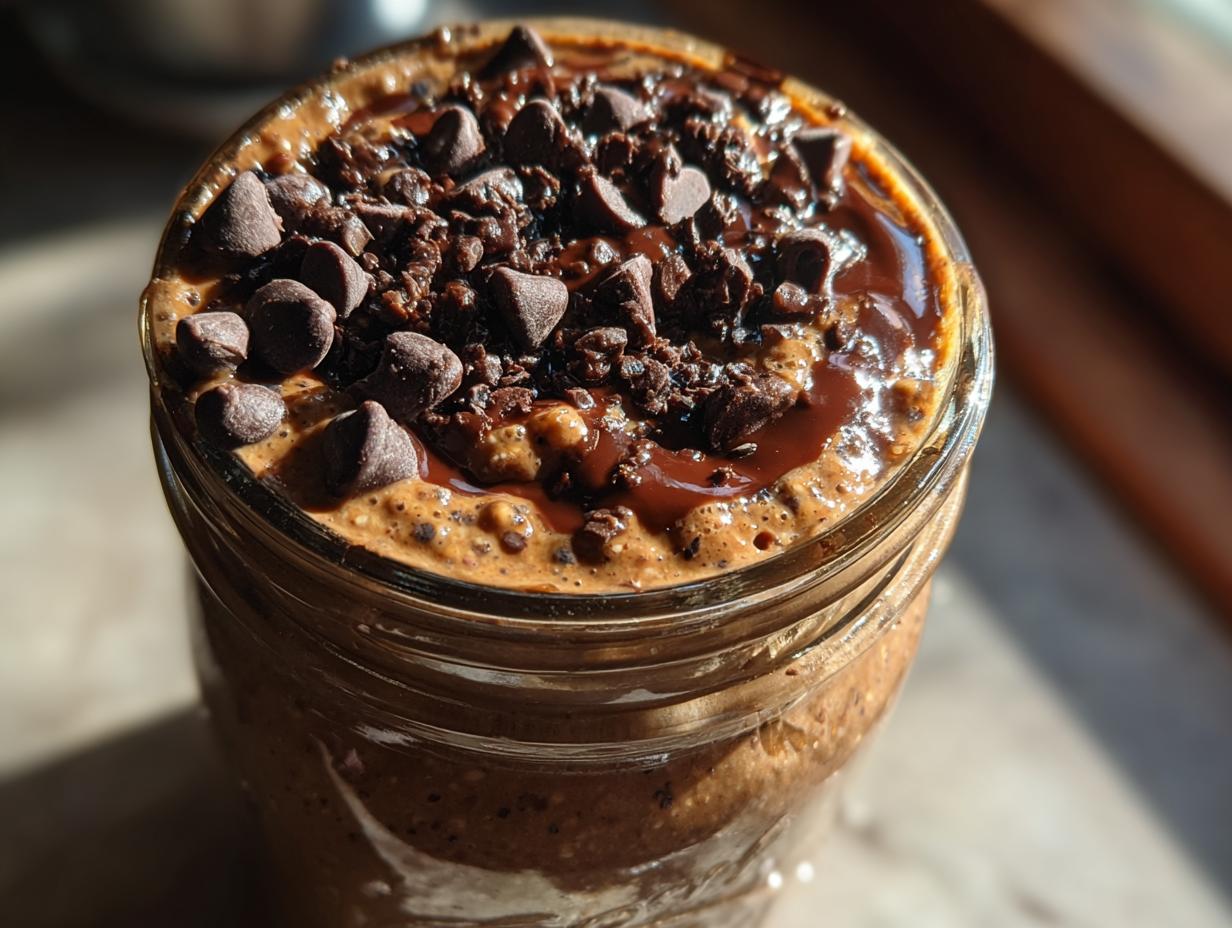 Brownie Batter Overnight Oats: 1 Magic Breakfast