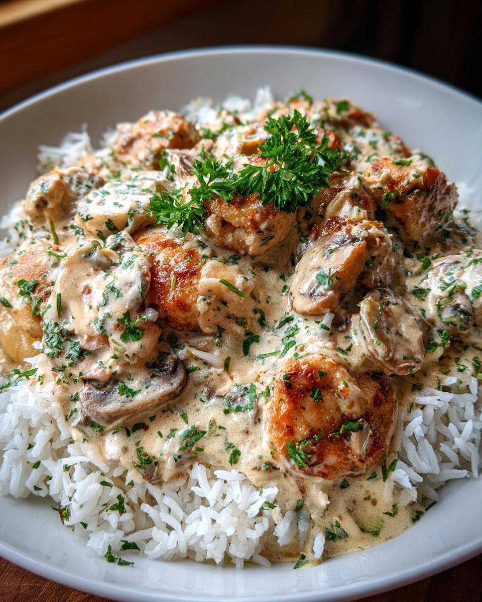 Creamy Smothered Chicken: 4-Ingredient Comfort 4 Creamy Smothered Chicken And Rice - detail 1