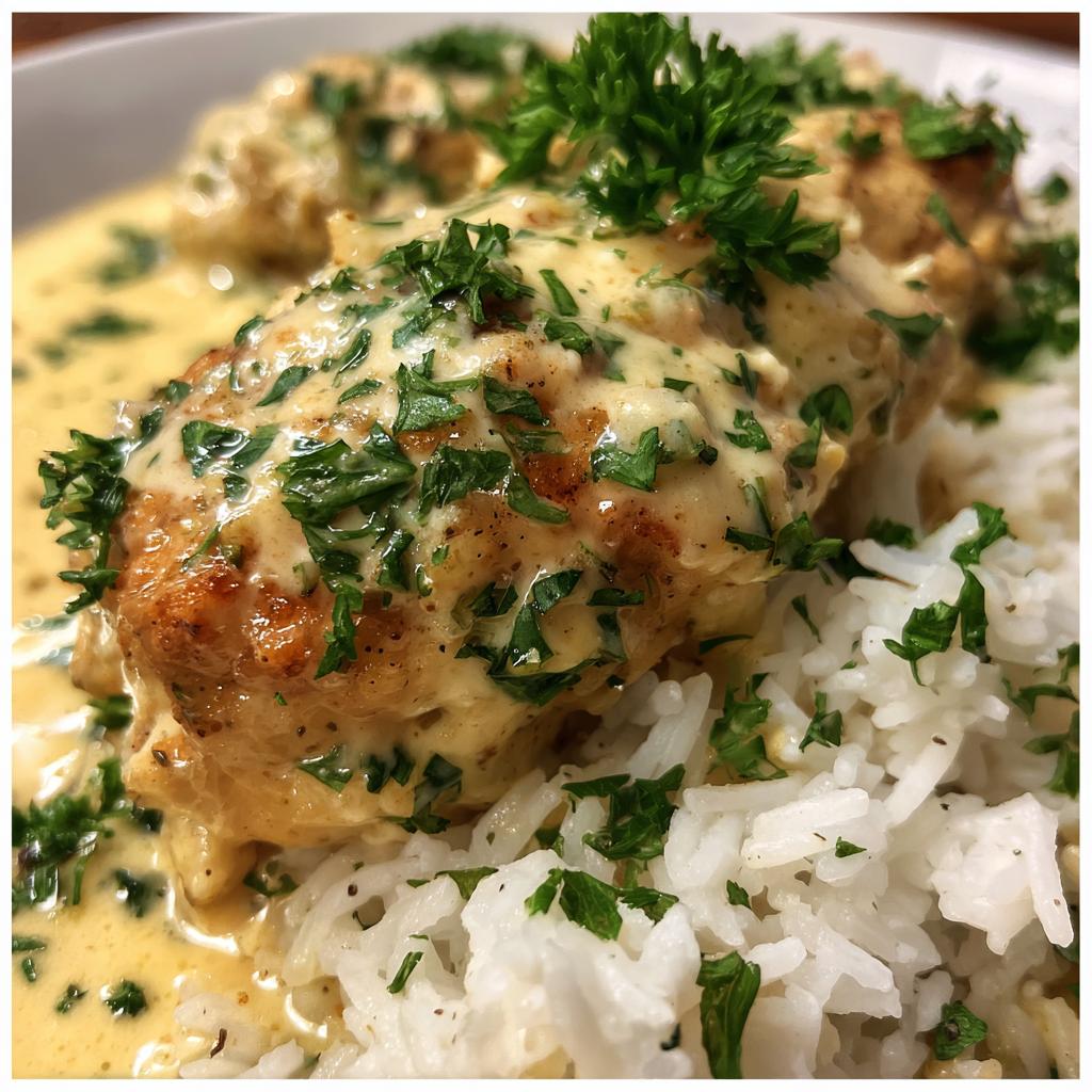 Creamy Smothered Chicken and Rice - detail 3