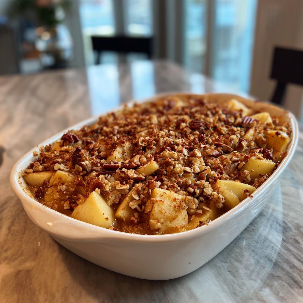 Healthy Breakfast Apple Crumble - detail 2