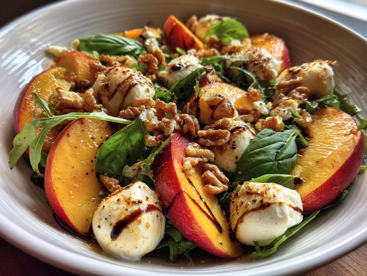 Millionaire Peach Salad: 1 Amazing Bite