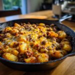 One-Pan Cheesy Meat & Potato Skillet