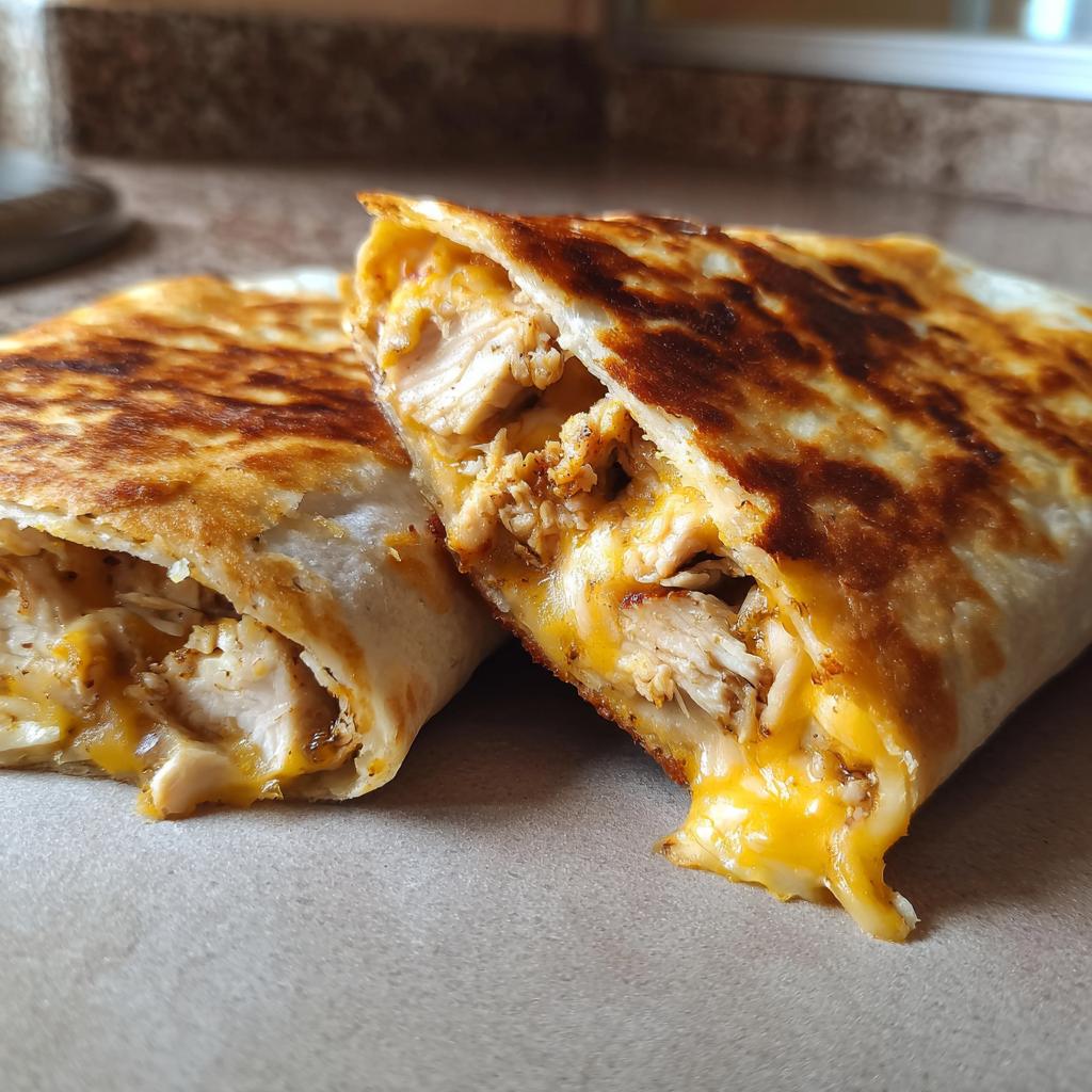 Ooey-Gooey Cheesy Wraps: Devour 4+ Soon 4 Ooey-Gooey Cheesy Garlic Chicken Wraps You’ll Devour - detail 1
