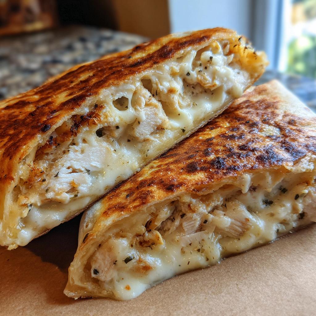 Ooey-Gooey Cheesy Wraps: Devour 4+ Soon 5 Ooey-Gooey Cheesy Garlic Chicken Wraps You’ll Devour - detail 2