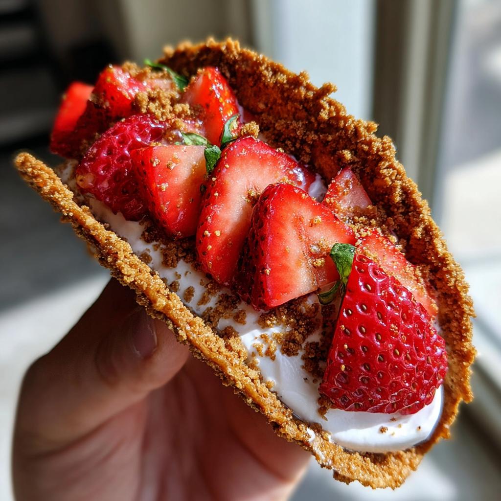 Strawberry Crunch Cheesecake Tacos - detail 2