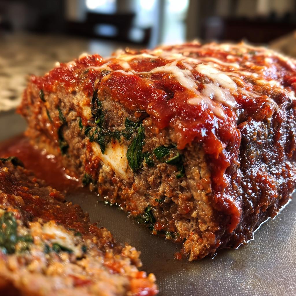 Stuffed Italian Meatloaf: 1 Luscious Recipe 7 Stuffed Italian Meatloaf - detail 3
