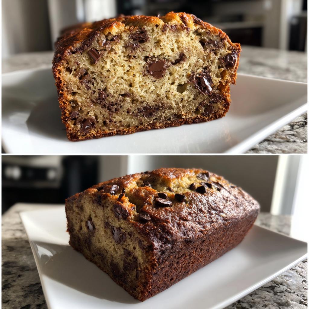 Super Moist Chocolate Chip Banana Bread Recipe - detail 1