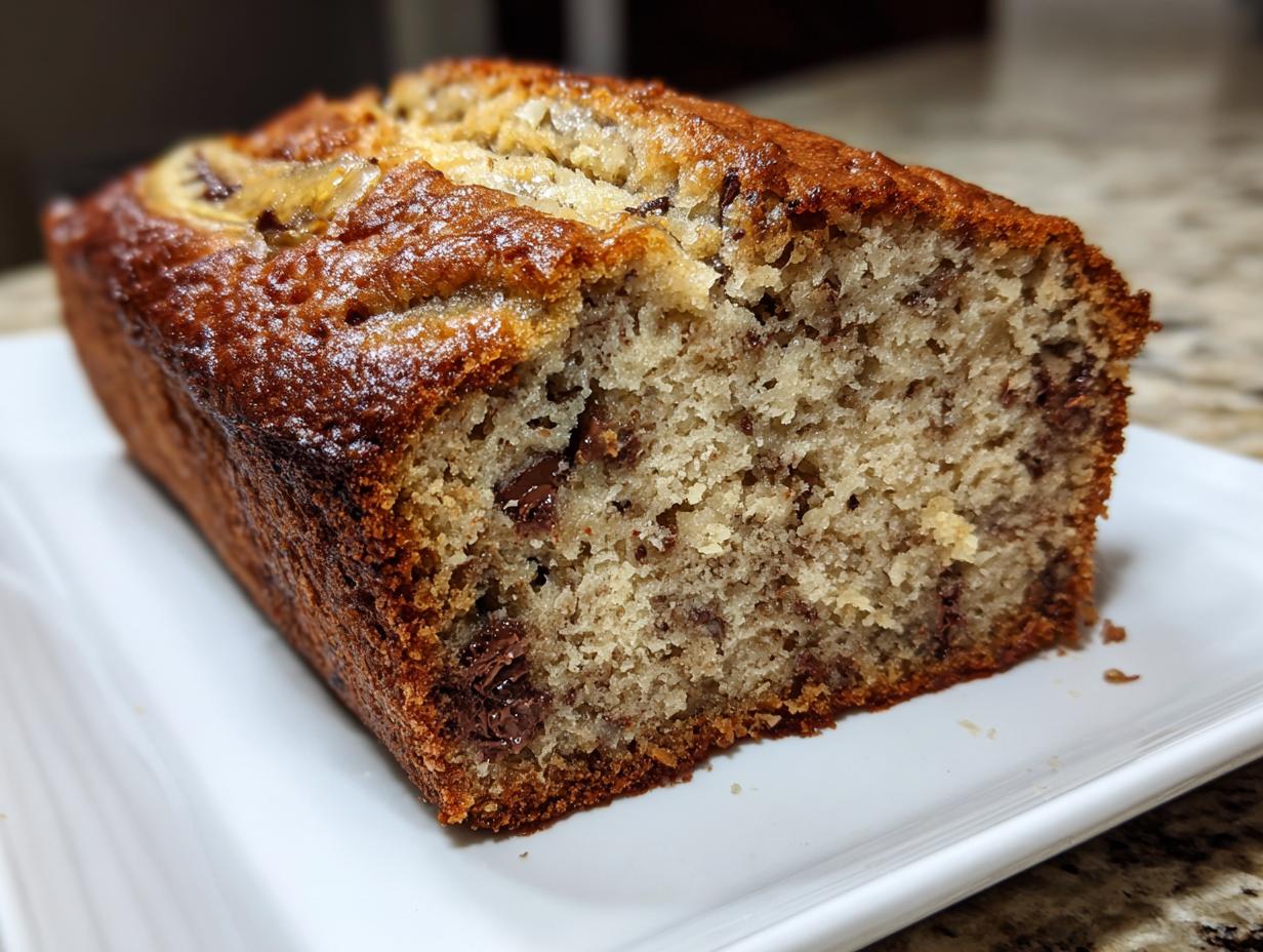 Super Moist Chocolate Chip Banana Bread Perfected