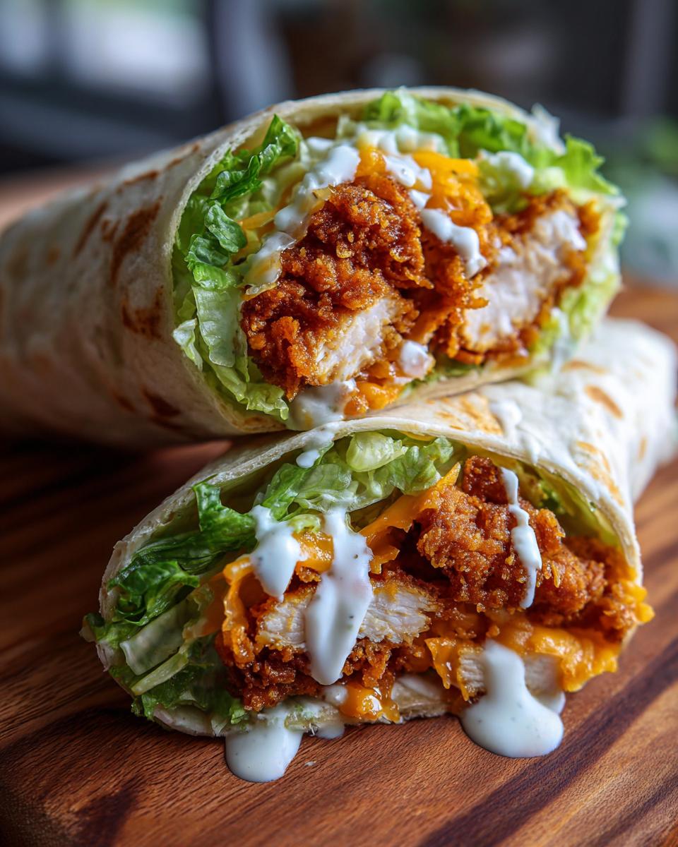 Crispy Chicken Wrap: 1 Fantastic Recipe 6 crispy chicken wrap - detail 2