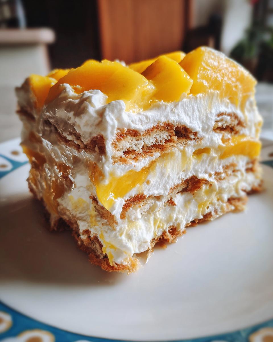 Amazing Mango Float: Easy No-Bake Dessert 4 mango float - detail 1