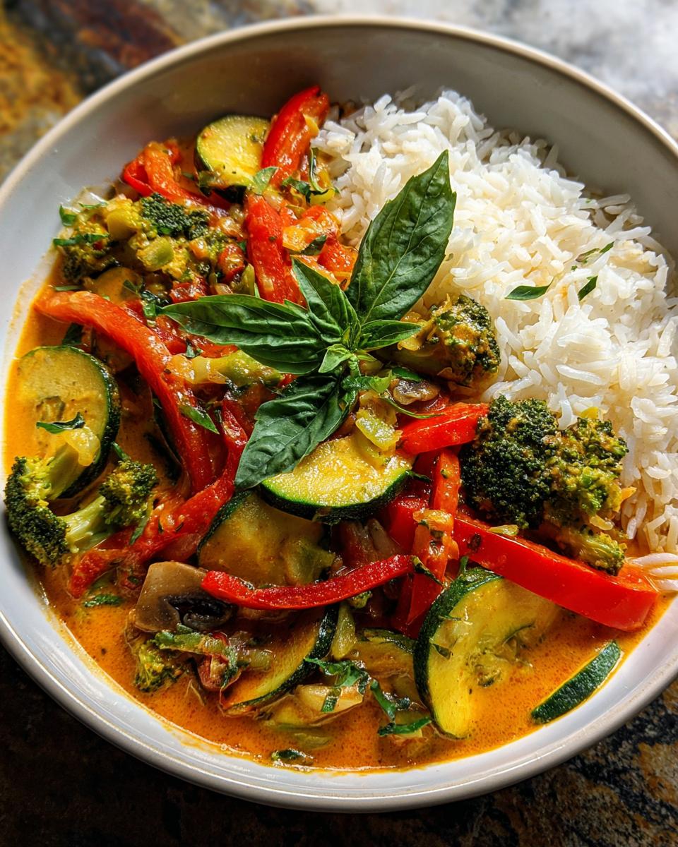 Amazing Vegan Thai Red Curry: 1 Dish Delight 5 vegan thai red curry - detail 1
