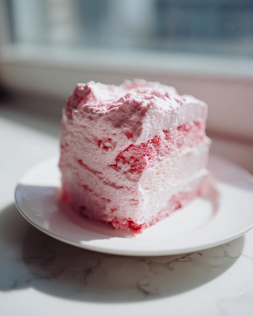 Amazing 3 Ingredient Strawberry Cloud Cake Delight 7 3 Ingredient No Bake Strawberry Cloud Cake (No Flour, Eggs, Added Sugar, Butter or Oil) - detail 3