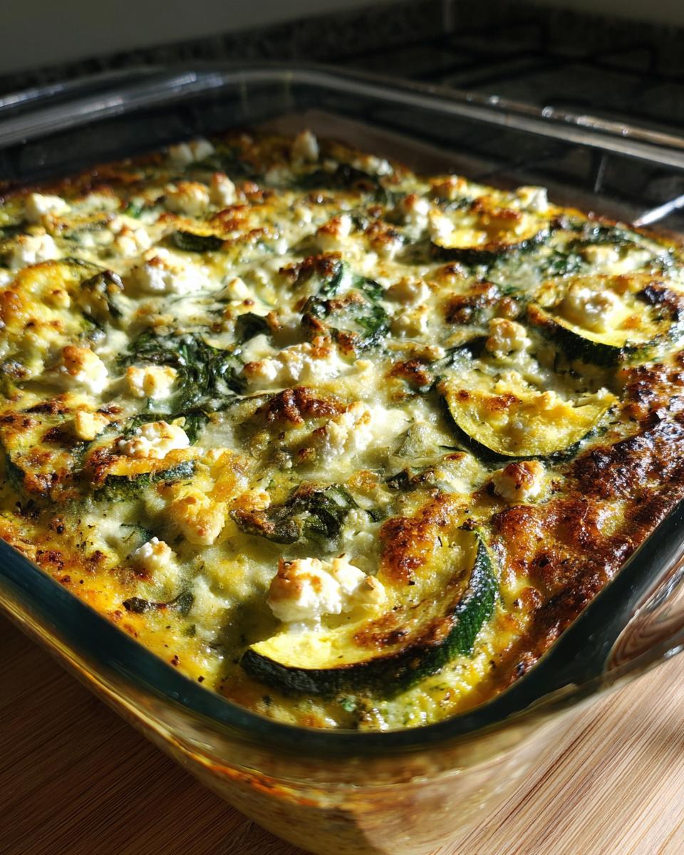 Amazing Baked Zucchini Spinach and Feta Casserole 5 Baked Zucchini Spinach and Feta Casserole - detail 1