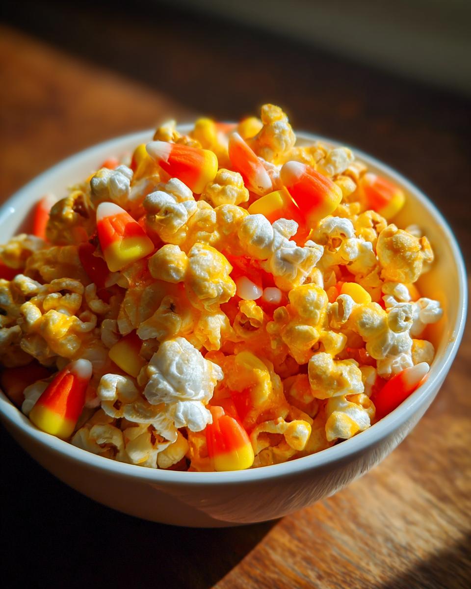 Amazing Candy Corn Popcorn in 20 Minutes 7 Candy Corn Popcorn - detail 3