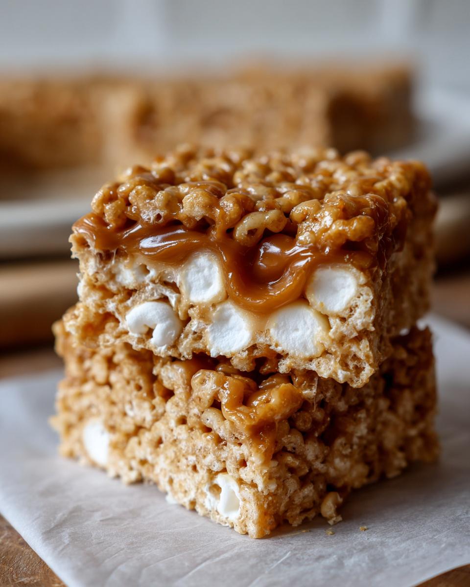 Ultimate Brown Butter Dulce de Leche Treats Dream 6 Caramel Brown Butter Dulce de Leche Rice Krispie Treats - detail 2