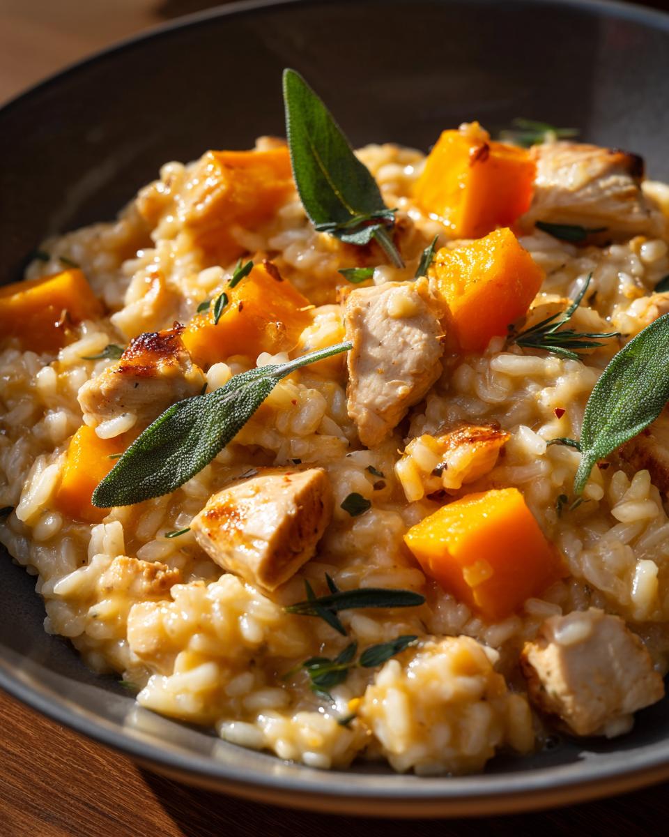 Amazing Chicken and Pumpkin Risotto awaits 4 Chicken and Pumpkin Risotto - detail 1