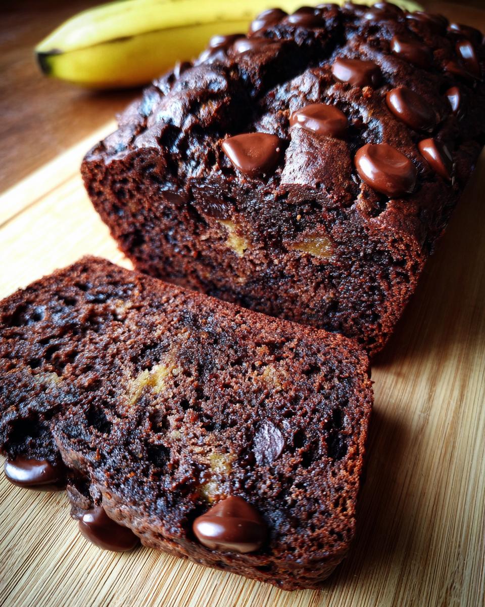 Amazing Chocolate Banana Bread: 1 Moist Loaf 5 Chocolate Banana Bread - detail 2