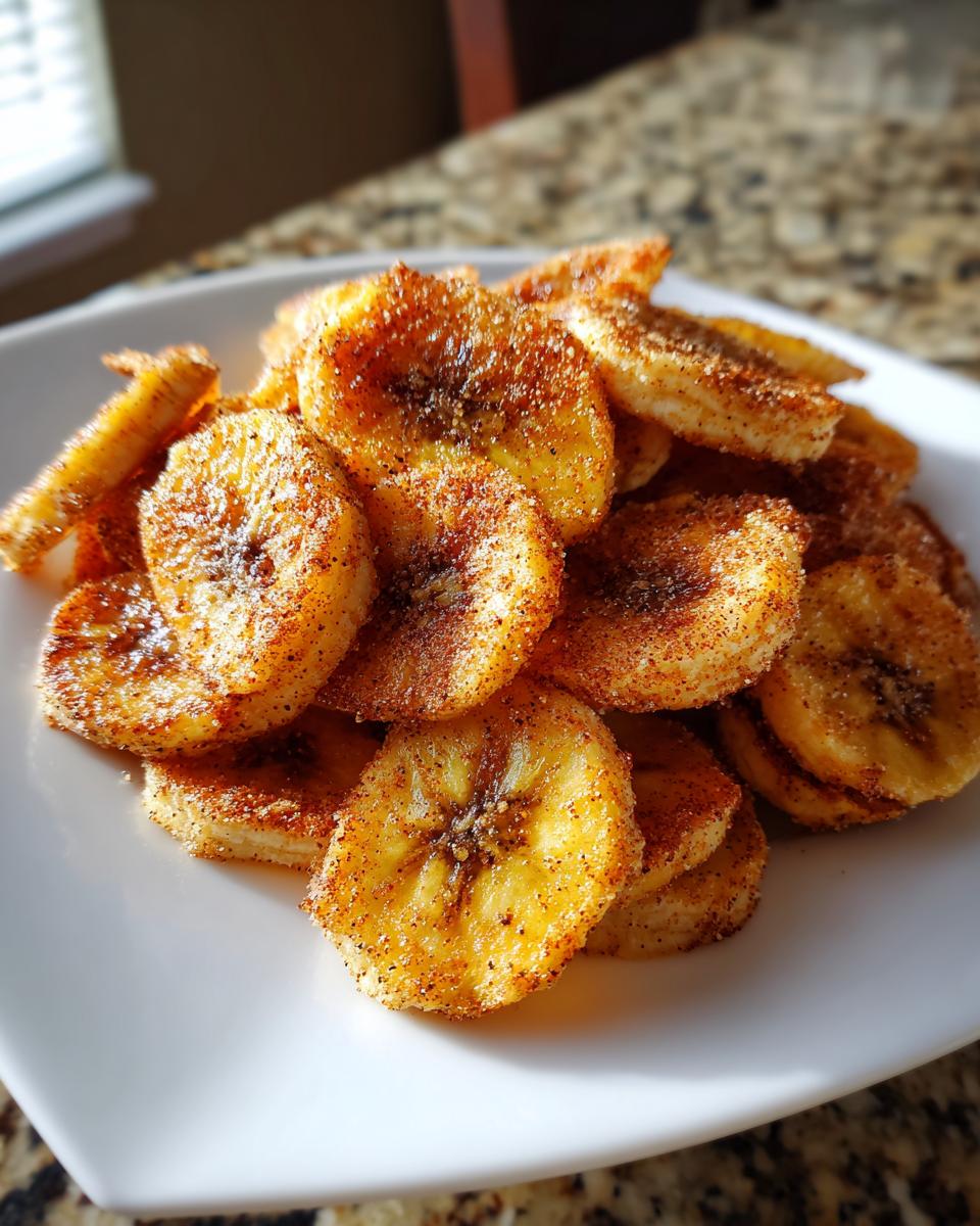 Amazing Cinnamon-Sugar Air Fryer Banana Chips 7 Cinnamon-Sugar Air Fryer Banana Chips : Sweet Snack - detail 3