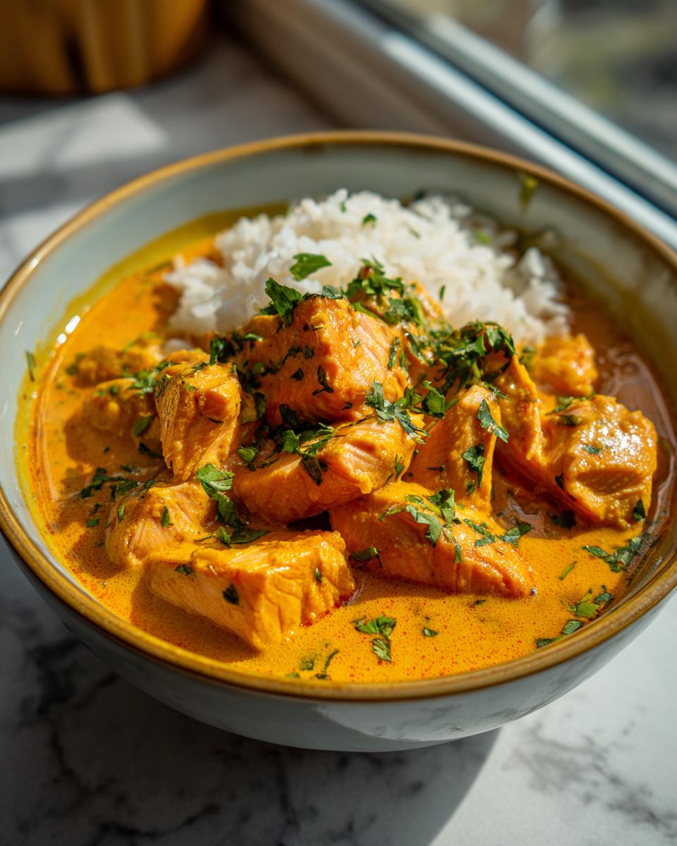 Amazing Coconut Salmon Curry 35 Min Quick Recipe 7 Coconut Salmon Curry - detail 3