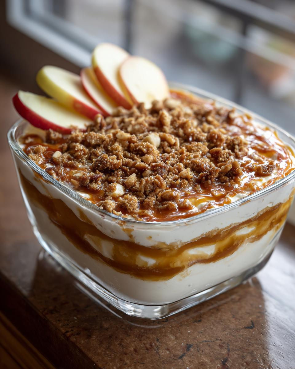 Amazing 15-Minute Cream Cheese Caramel Apple Dip 6 Cream Cheese Caramel Apple Dip with Toffee Bits - detail 2