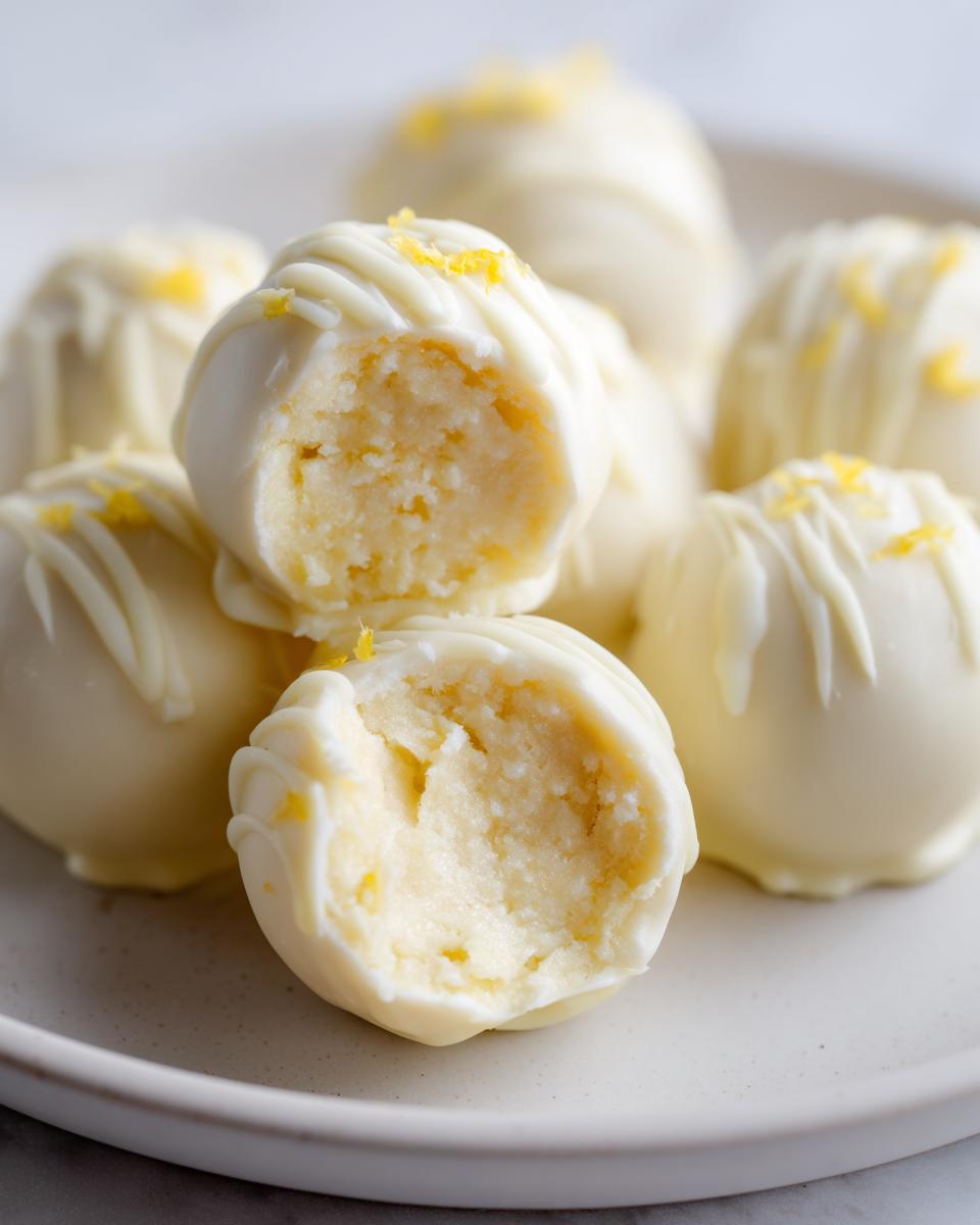 Amazing Creamy Lemon Truffles Recipe 15 Min 5 Creamy Lemon Truffles Recipe - detail 2