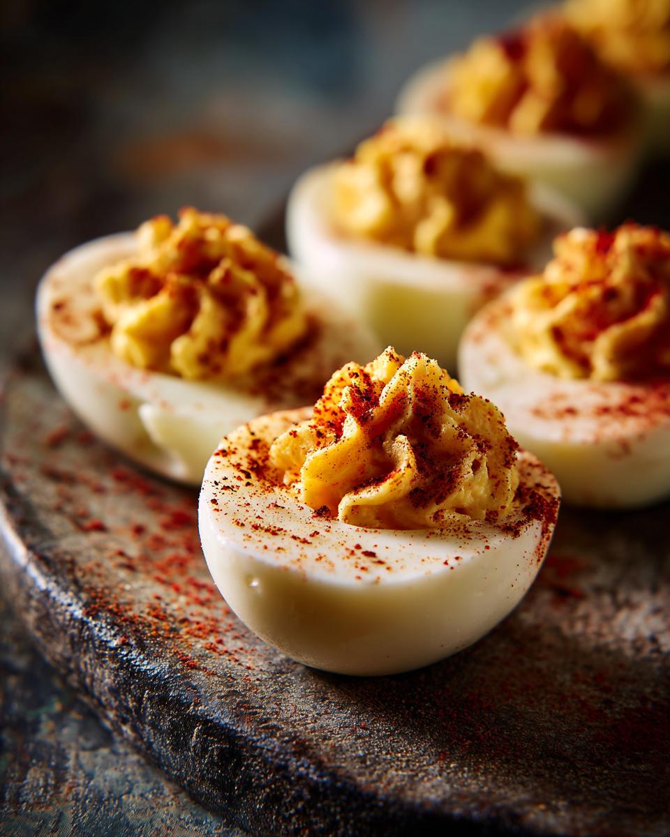 Creepy Deviled Eggs: Spooky Halloween Treat 5 Creepy Deviled Eggs - detail 1