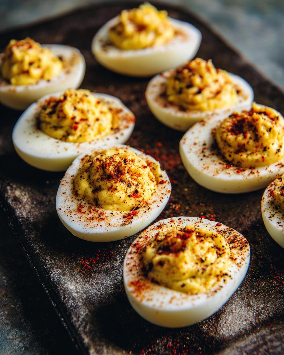 Creepy Deviled Eggs: Spooky Halloween Treat 6 Creepy Deviled Eggs - detail 2