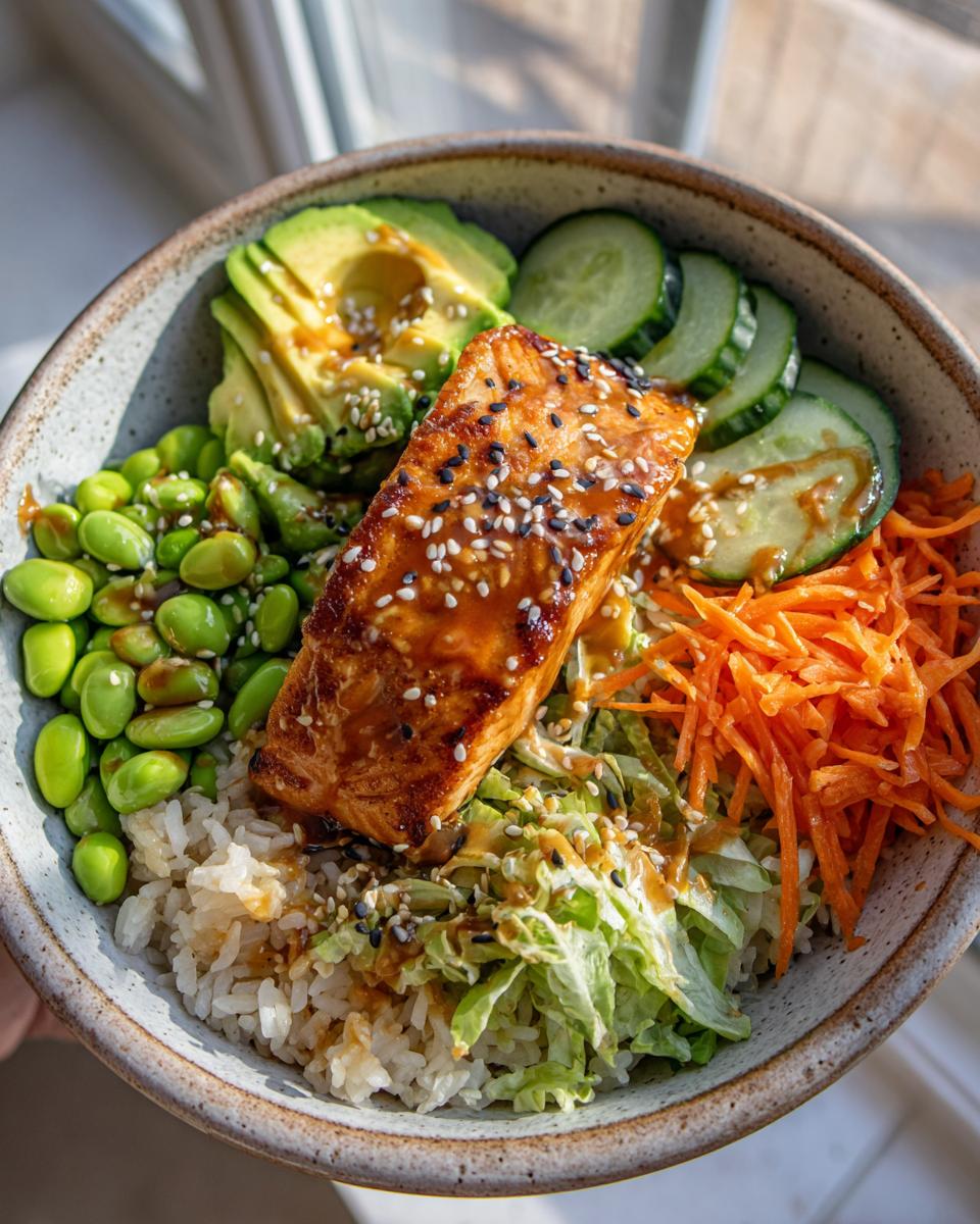 Amazing Crispy Salmon Rice Bowl: 25 Min 5 Crispy Salmon and Rice Bowl - detail 1